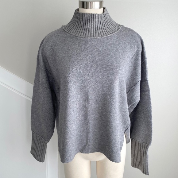 Anthropologie Maeve The Logan Sweater in Dark Gray - Size S - Picture 2 of 8